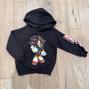 H&M Black Hoodie with Shadow Design
